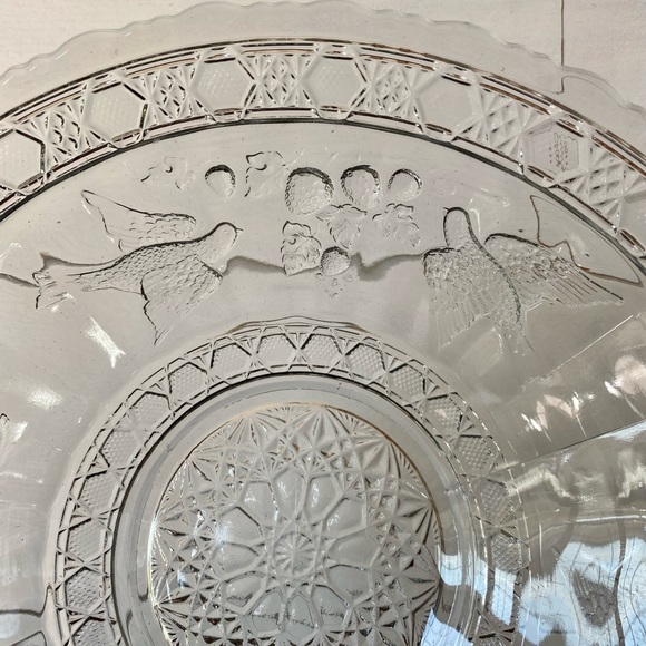 Indiana Glass Birds and Berries Flared Bowl - Picture 4 of 6